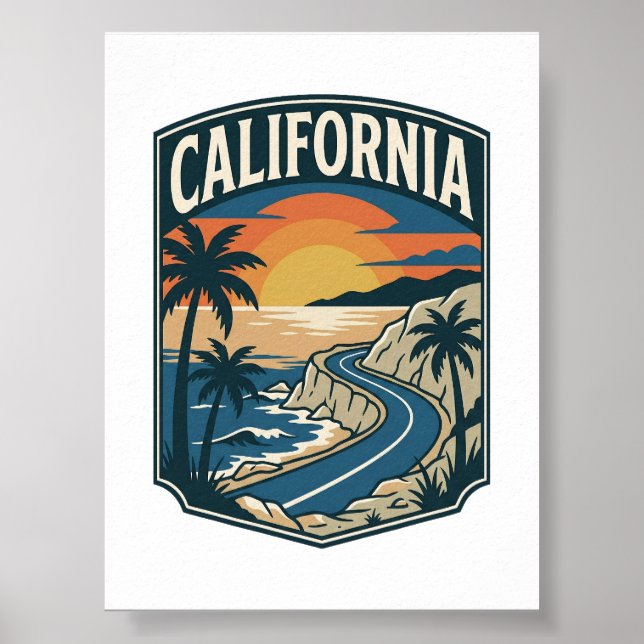 Póster Patrimonio Costero de California (Frente)