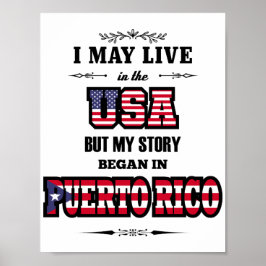 Póster Patrimonio de Puerto RIco USA Cita