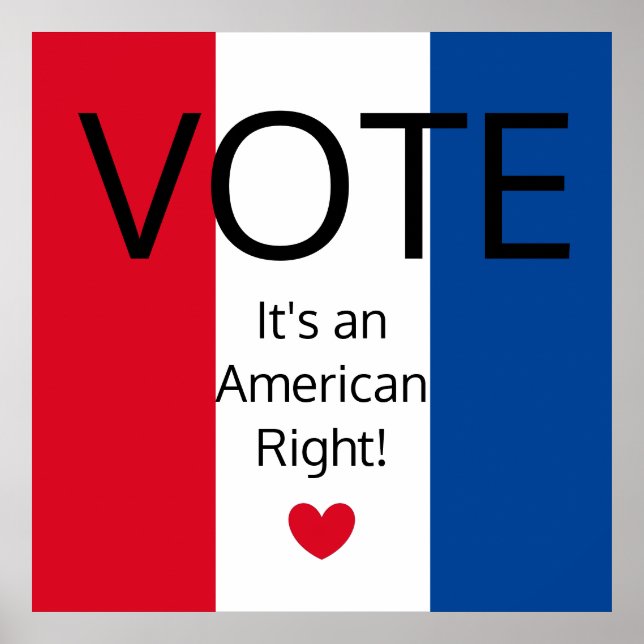 Póster Patriot Red, White, and Blue: (Frente)