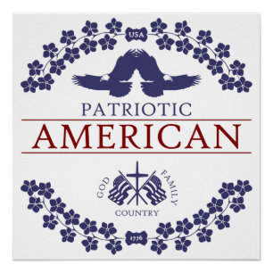 Póster PATRIOTA americano