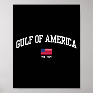 Póster Patriota De Bandera Estadounidense Del Golfo De Ee