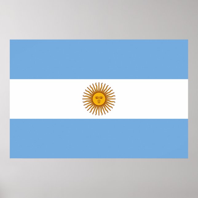 Póster Patriotic Argentinian Flag (Frente)