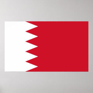 Póster Patriotic Flag of Bahrain