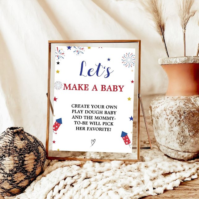 Póster Patriotic Hagamos un signo de juego de Baby Baby S (Subido por el creador)