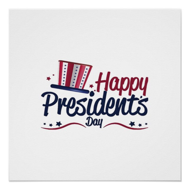 Póster Patriotic Happy President's Day Design Gifts Class (Anverso)