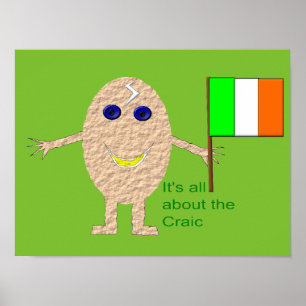 Póster Patriotic Irish Egg Poster
