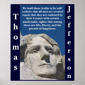Póster Patriotic Thomas Jefferson Poster