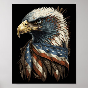 Póster Patriótico Byld Eagle 4 De Julio Hombres Estadouni