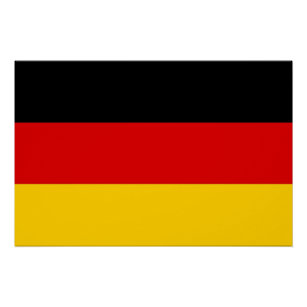 Poster patriótico con bandera de Alemania