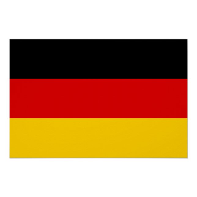 Poster patriótico con bandera de Alemania (Anverso)