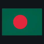 Poster patriótico con bandera de Bangladesh<br><div class="desc">¡Muestra tu orgullo nacional en un estilo audaz y vibrante con este Poster patriótico con la bandera de Bangladesh! Este llamativo poster muestra el impactante diseño de la bandera de Bangladesh, con su poderoso círculo rojo centrado en un fondo verde profundo —que simboliza el sol naciente y el exuberante paisaje...</div>