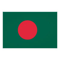 Poster patriótico con bandera de Bangladesh