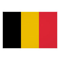 Poster patriótico con bandera de Bélgica
