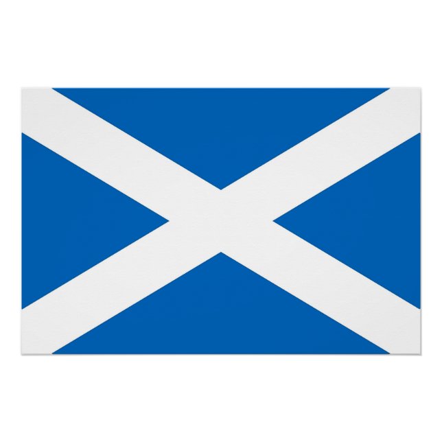 Poster patriótico con bandera de Escocia (Anverso)