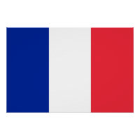 Poster patriótico con bandera de Francia