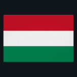 Poster patriótico con bandera de Hungría<br><div class="desc">¡Abran su espacio con nuestro impactante poster con la bandera de Hungría! Este poster es más que solamente arte en la pared; es una celebración de la rica cultura y orgullo nacional de Hungría. El diseño audaz muestra de manera prominente la bandera húngara, lo que hace que sea una manera...</div>