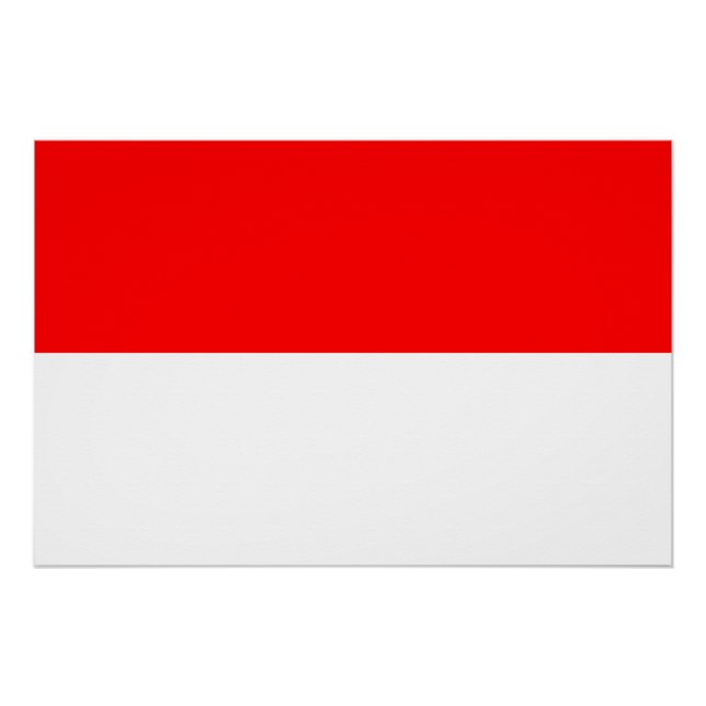 Poster patriótico con bandera de Indonesia (Anverso)