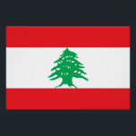 Poster patriótico con bandera del Líbano<br><div class="desc">Añada un toque de orgullo libanés a la decoración de su casa o de su oficina con nuestro exclusivo poster con la bandera del Líbano. Diseñado con meticulosa atención a los detalles, este poster es más que una simple pieza decorativa; es una celebración de la rica herencia y orgullo cultural...</div>