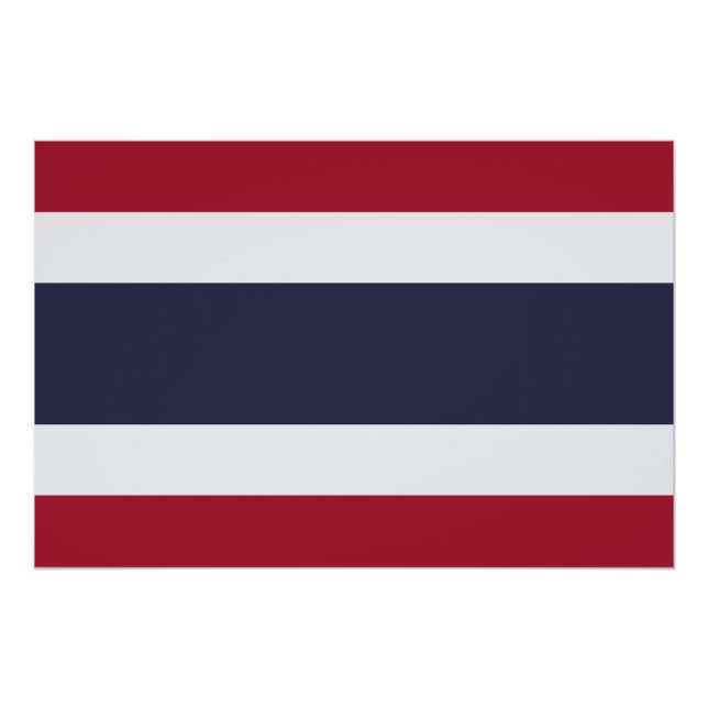 Póster patriótico con la bandera de Tailandia (Anverso)