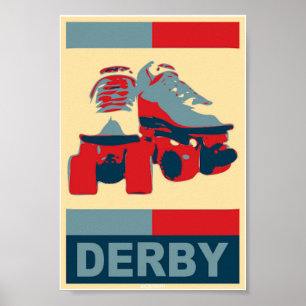 Poster patriótico de Derby del arte pop