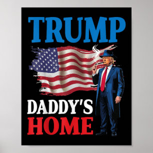 Póster Patriótico de la bandera estadounidense de Donald