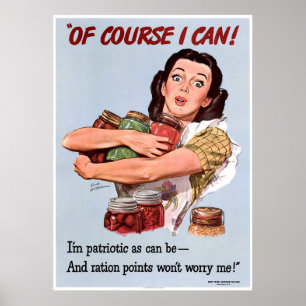 Póster Patriotismo de la Segunda Guerra Mundial