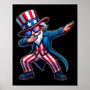 Póster Patriotismo Tío Sam Usa 4 De Julio De Los Hombres