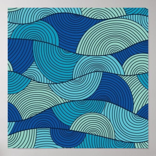 Póster Patrón abstracto (Frente)