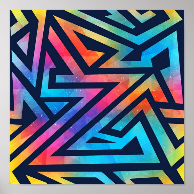 Póster Patrón abstracto (Frente)