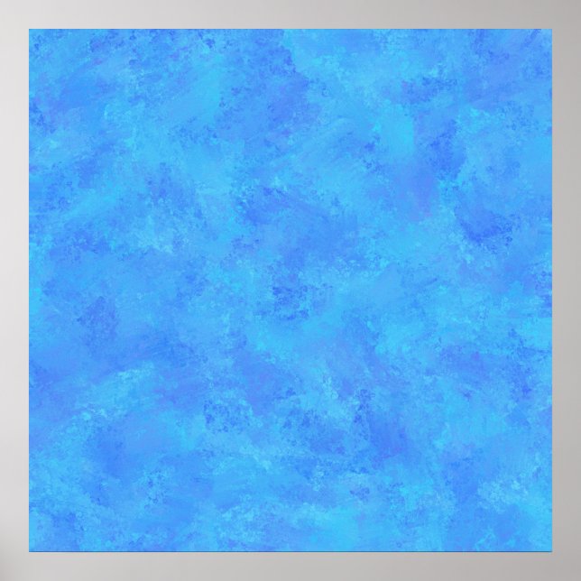 Póster Patrón abstracto azul (Frente)