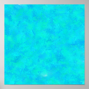 Póster Patrón abstracto azul turquesa