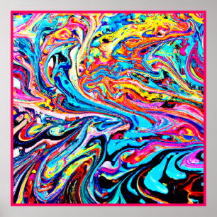 Póster Patrón abstracto colorido