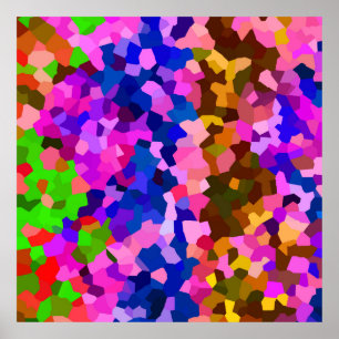 Póster Patrón abstracto cristalino irlandés