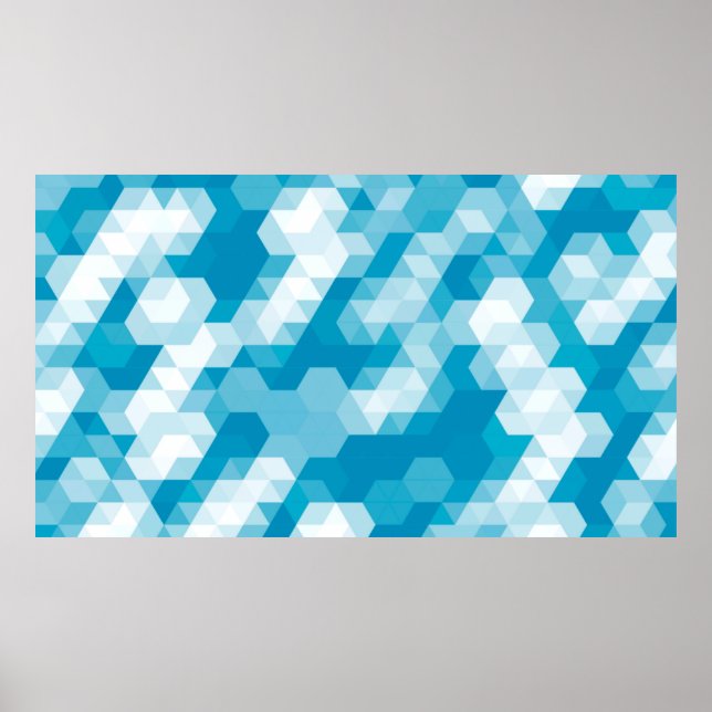 Póster Patrón abstracto de las bases de las formas geomét (Frente)