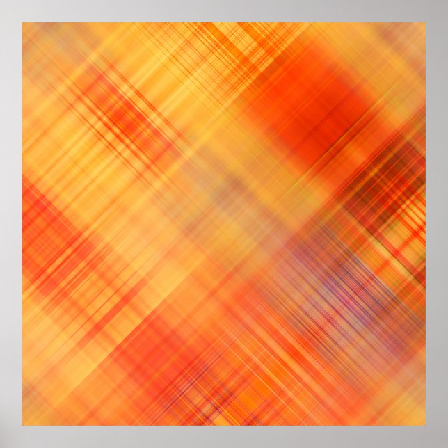 Póster patrón abstracto de líneas diagonales geométricas, (Frente)