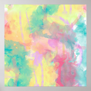 Póster Patrón abstracto de pintura colorida de Guay