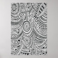 Patrón abstracto de Poster de color