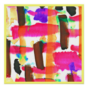 Póster Patrón abstracto dinámico en el arte