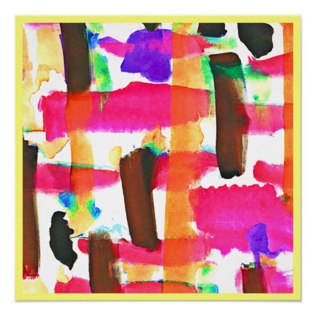 Póster Patrón abstracto dinámico en el arte (Anverso)