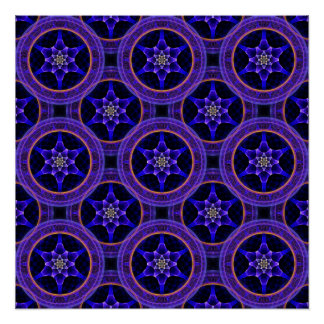 Póster Patrón abstracto elegante boho moderno floral #505