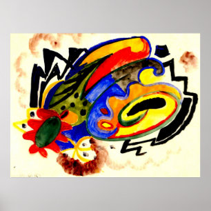 Póster Patrón abstracto I por August Macke