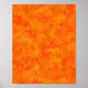 Póster Patrón abstracto naranja