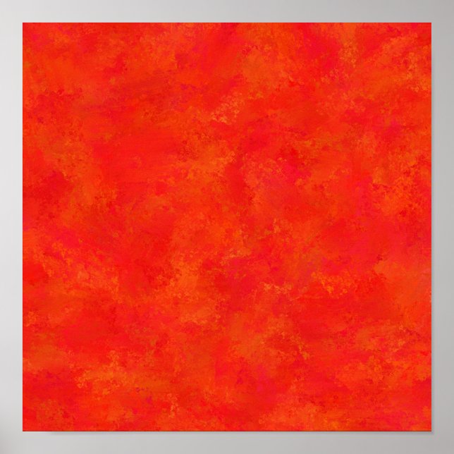 Póster Patrón abstracto naranja rojo (Frente)