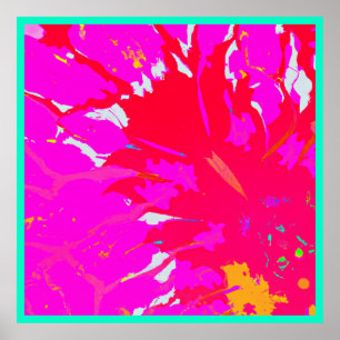 Póster Patrón abstracto rosa elegante