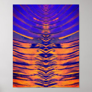 Póster Patrón abstracto simétrico vibrante