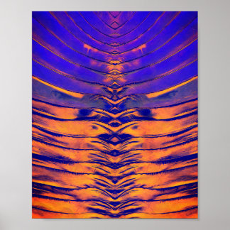 Póster Patrón abstracto simétrico vibrante
