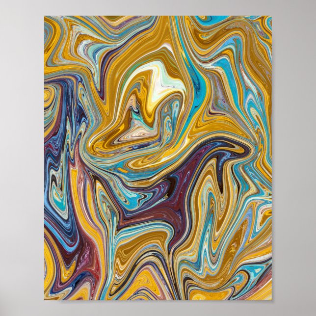 Póster Patrón abstracto sin inconvenientes (Frente)