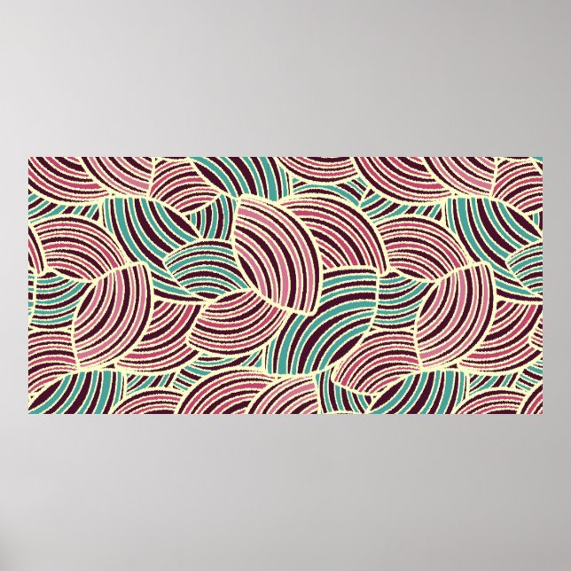 Póster Patrón abstracto sin inconvenientes con la imagen  (Frente)