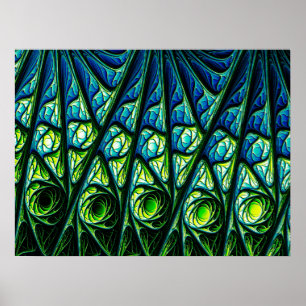 Póster Patrón abstracto subacuático