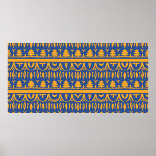 Póster Patrón africano sin mar